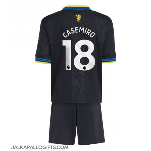 Manchester United Casemiro #18 Kolmas Peliasu Lasten 2025-26 Lyhythihainen (+ Lyhyet housut)